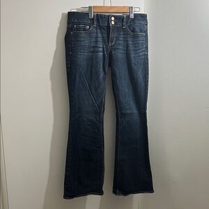 American Eagle Outfitters Dark Blue Flare Jeans - Size 10